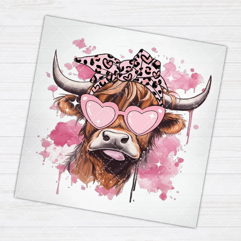 10cm/15cm Leopard print Valentine's Day Iron On Heat Transfer Stickers For Clothes DTF Pinted Vinyl Thermal Appliques Washable