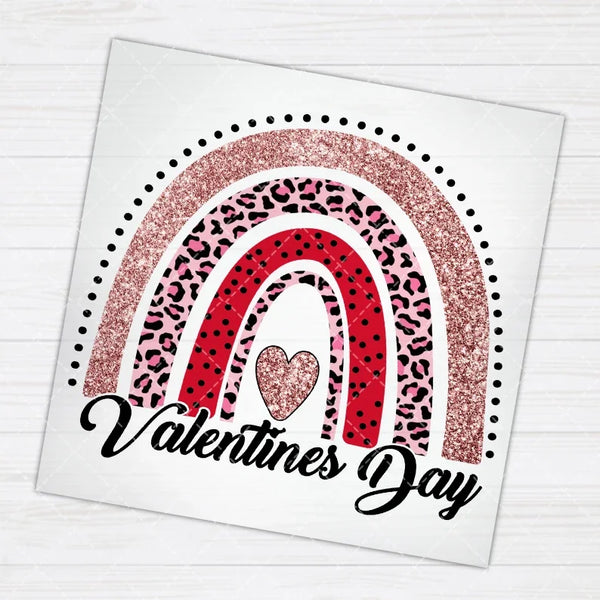 10cm/15cm Leopard print Valentine's Day Iron On Heat Transfer Stickers For Clothes DTF Pinted Vinyl Thermal Appliques Washable