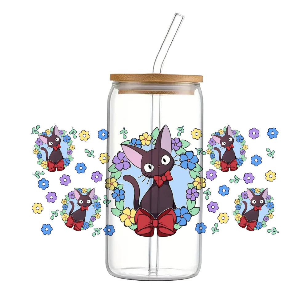 11x24cm Cartoon Anime Japanese UV DTF Transfer Sticker Waterproof Transfers Decals For 16oz Glass Cup Wrap Stickers