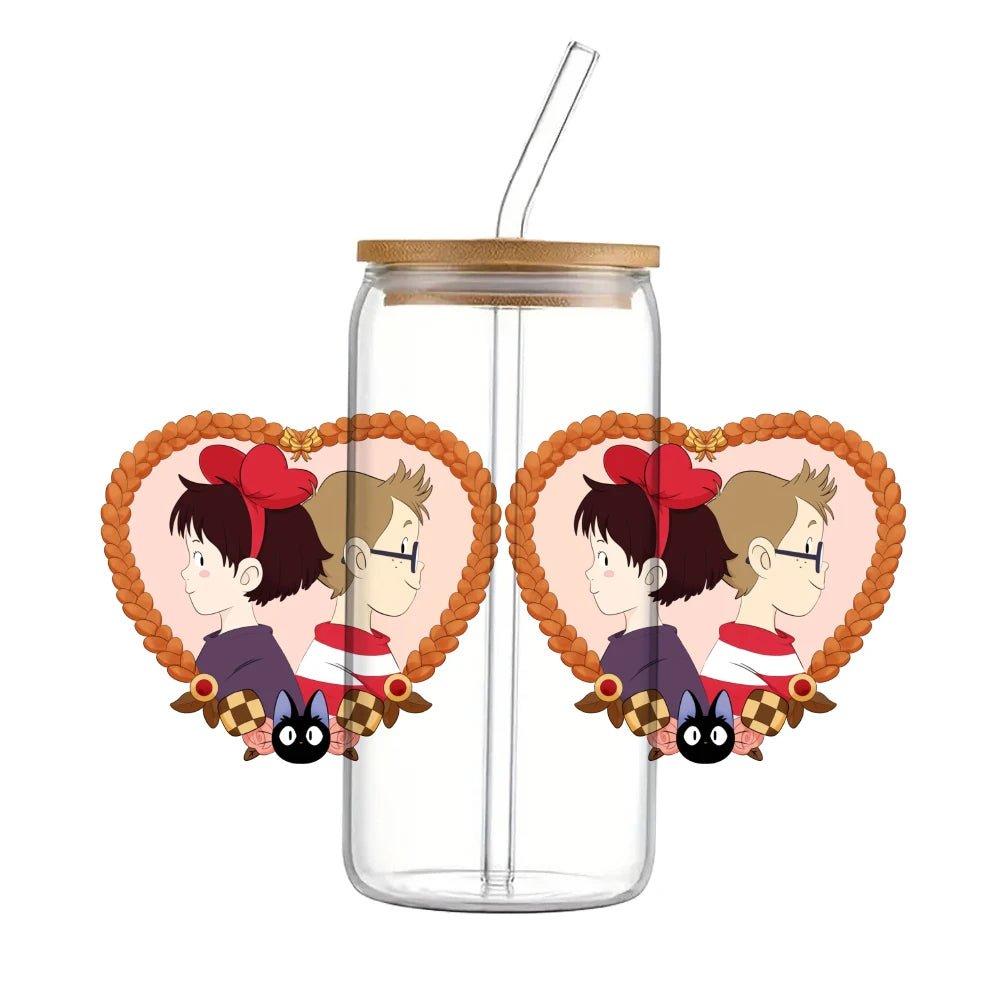11x24cm Cartoon Anime Japanese UV DTF Transfer Sticker Waterproof Transfers Decals For 16oz Glass Cup Wrap Stickers